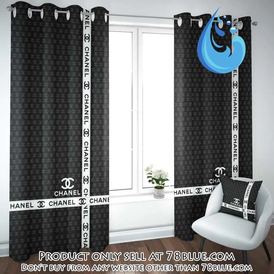 Chanel fashion premium window curtains hot  set wc105 78b1147175